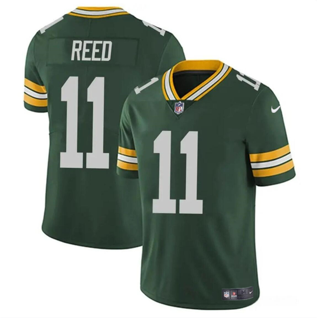 Men's Green Bay Packers #11 Jayden Reed Green Vapor Untouchable Football Stitched Jersey